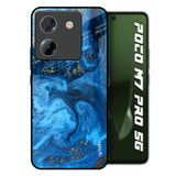 Gold Sprinkle Poco M7 Pro 5G Glass Back Cover Online