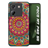 Elegant Mandala Poco M7 Pro 5G Glass Back Cover Online