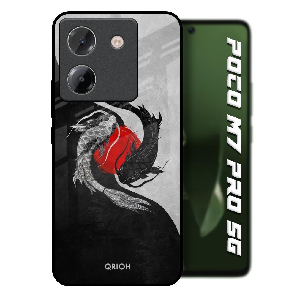 Japanese Art Poco M7 Pro 5G Glass Back Cover Online