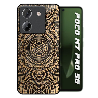 Luxury Mandala Poco M7 Pro 5G Glass Back Cover Online