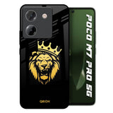 Lion The King Poco M7 Pro 5G Glass Back Cover Online