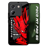 Red Vegeta Poco M7 Pro 5G Glass Back Cover Online