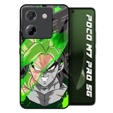 Anime Green Splash Poco M7 Pro 5G Glass Back Cover Online