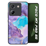 Alcohol ink Marble Poco M7 Pro 5G Glass Back Cover Online
