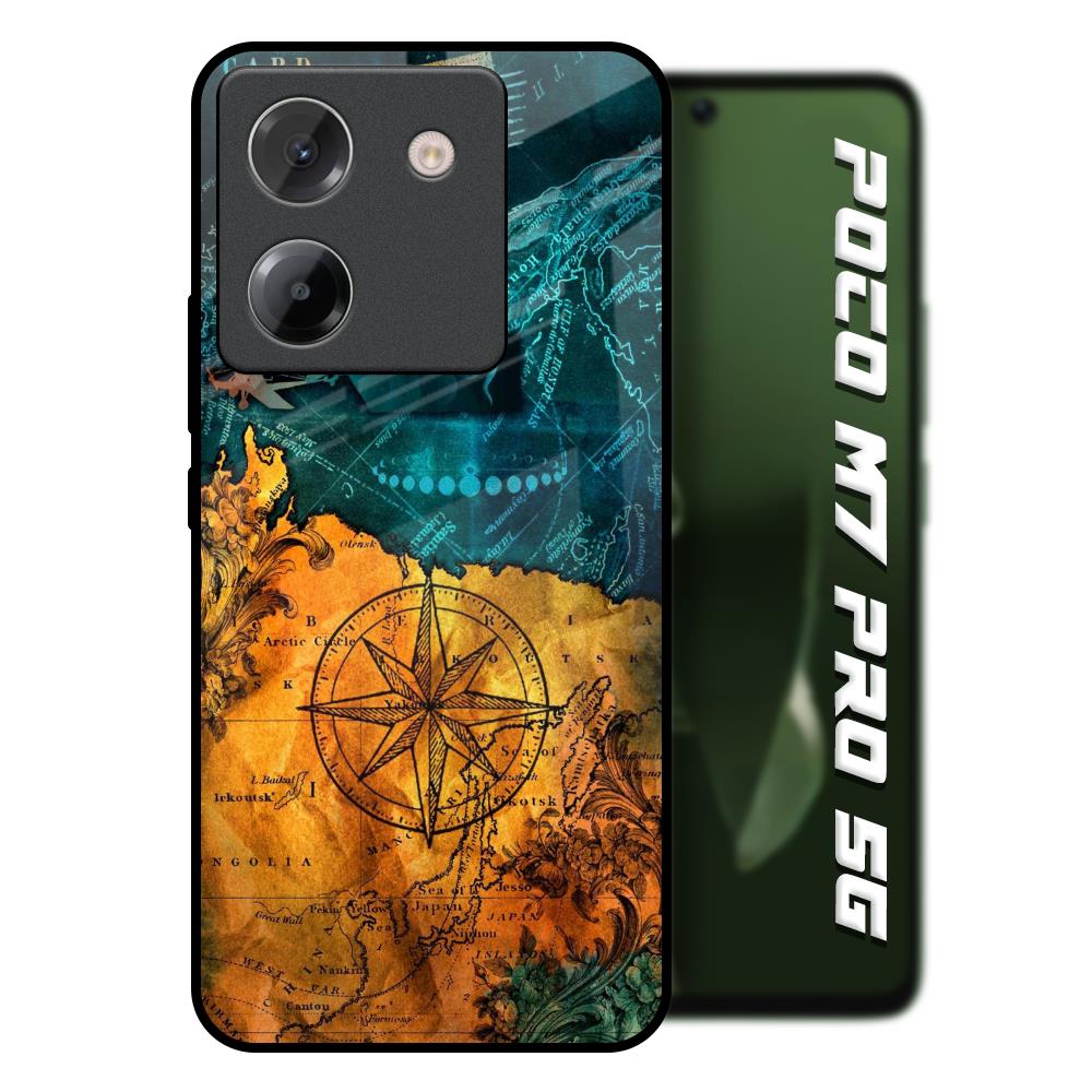 Architecture Map Poco M7 Pro 5G Glass Back Cover Online