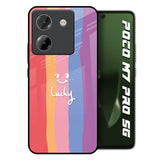 Lucky Abstract Poco M7 Pro 5G Glass Back Cover Online
