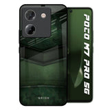 Green Leather Poco M7 Pro 5G Glass Back Cover Online