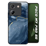 Deep Ocean Marble Poco M7 Pro 5G Glass Back Cover Online