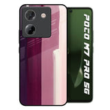 Brush Stroke Art Poco M7 Pro 5G Glass Back Cover Online