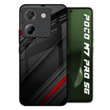 Modern Abstract Poco M7 Pro 5G Glass Back Cover Online