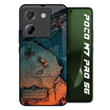 Geographical Map Poco M7 Pro 5G Glass Back Cover Online