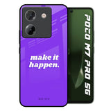 Make it Happen Poco M7 Pro 5G Glass Back Cover Online