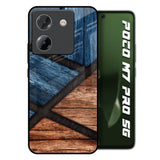 Wooden Tiles Poco M7 Pro 5G Glass Back Cover Online