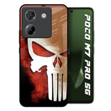 Red Skull Poco M7 Pro 5G Glass Back Cover Online