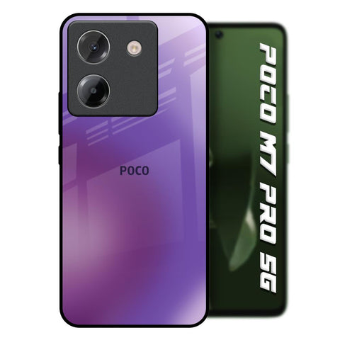 Ultraviolet Gradient Poco M7 Pro 5G Glass Back Cover Online