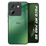 Green Grunge Texture Poco M7 Pro 5G Glass Back Cover Online
