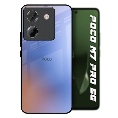Blue Aura Poco M7 Pro 5G Glass Back Cover Online