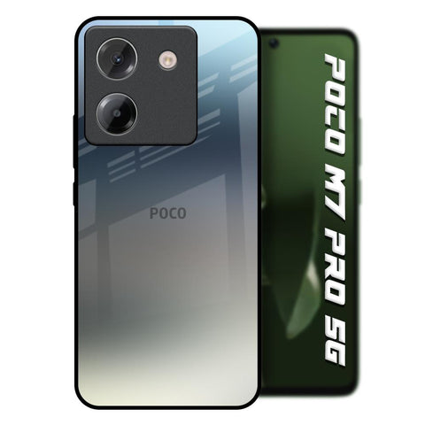 Tricolor Ombre Poco M7 Pro 5G Glass Back Cover Online
