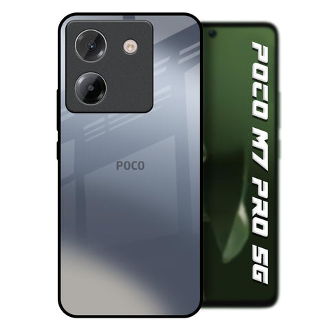 Space Grey Gradient Poco M7 Pro 5G Glass Back Cover Online