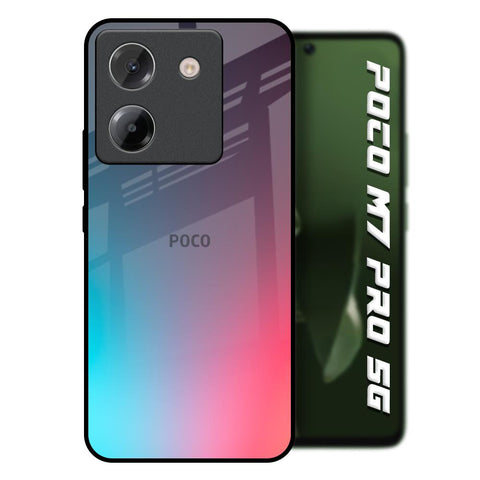 Rainbow Laser Poco M7 Pro 5G Glass Back Cover Online