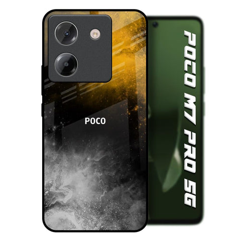 Gold Gradient Poco M7 Pro 5G Glass Back Cover Online