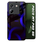 Blue Ring Light Poco M7 Pro 5G Glass Back Cover Online