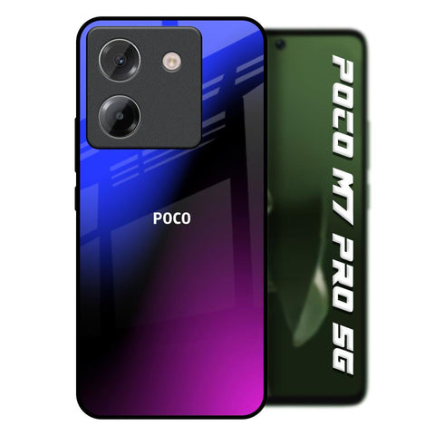 Viola Gradient Poco M7 Pro 5G Glass Back Cover Online