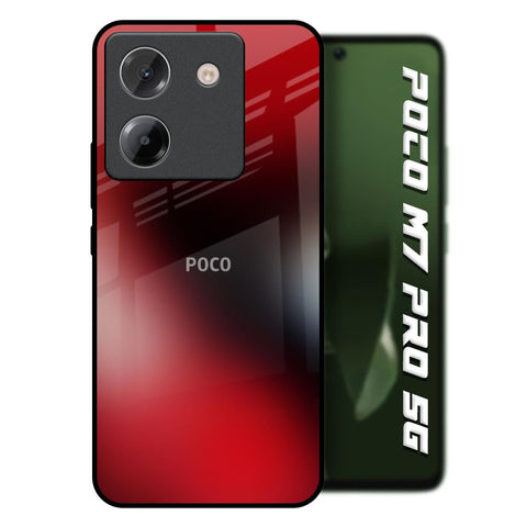 Red Garnet Poco M7 Pro 5G Glass Back Cover Online