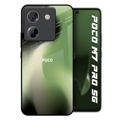 Green Tornado Poco M7 Pro 5G Glass Back Cover Online