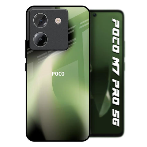 Green Tornado Poco M7 Pro 5G Glass Back Cover Online