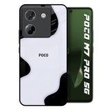 Wheat Cream Wavy Poco M7 Pro 5G Glass Back Cover Online