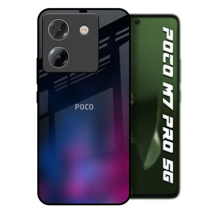 Pink Smudge Poco M7 Pro 5G Glass Back Cover Online
