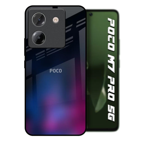 Pink Smudge Poco M7 Pro 5G Glass Back Cover Online