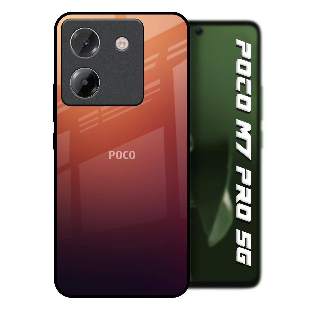 Sunset Background Poco M7 Pro 5G Glass Back Cover Online
