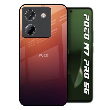 Sunset Background Poco M7 Pro 5G Glass Back Cover Online