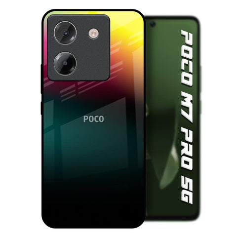 Sunland Gradient Poco M7 Pro 5G Glass Back Cover Online