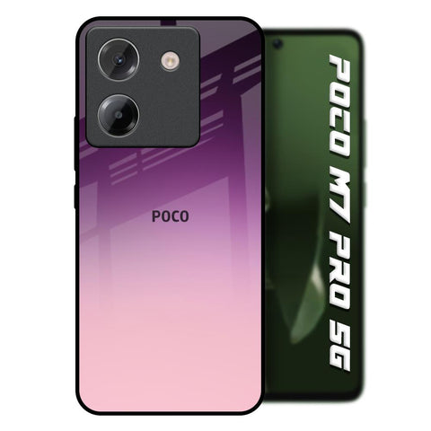Purple Gradient Poco M7 Pro 5G Glass Back Cover Online