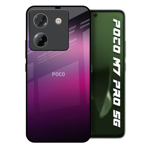 Knight Pink Poco M7 Pro 5G Glass Back Cover Online