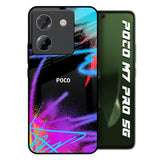 Brushy Color Poco M7 Pro 5G Glass Back Cover Online