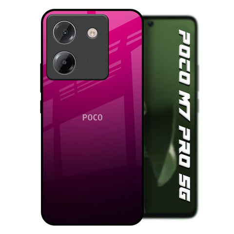 Purple Ombre Pattern Poco M7 Pro 5G Glass Back Cover Online