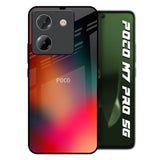Playful Gradient Poco M7 Pro 5G Glass Back Cover Online
