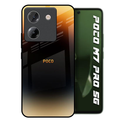 Grainy Yellow Poco M7 Pro 5G Glass Back Cover Online
