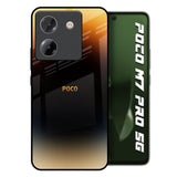Grainy Yellow Poco M7 Pro 5G Glass Back Cover Online