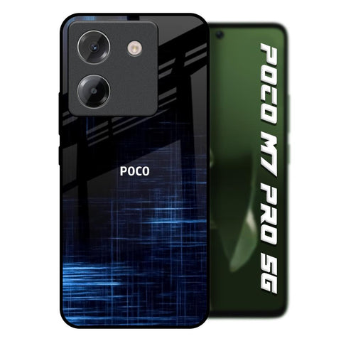 Blue Scratch Poco M7 Pro 5G Glass Back Cover Online