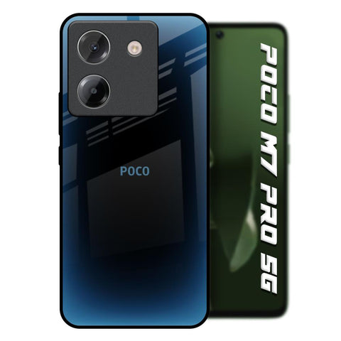 Blue Dynamic Poco M7 Pro 5G Glass Back Cover Online