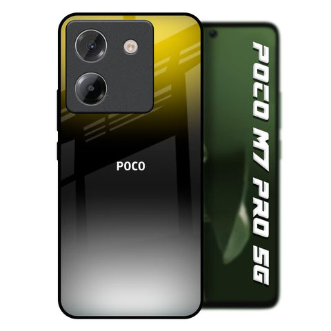 Yellow Shadow Poco M7 Pro 5G Glass Back Cover Online