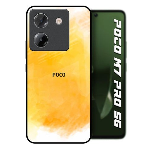 Rustic Orange Poco M7 Pro 5G Glass Back Cover Online