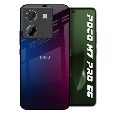 Mix Gradient Shade Poco M7 Pro 5G Glass Back Cover Online