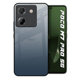 Smokey Grey Color Poco M7 Pro 5G Glass Back Cover Online