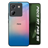 Blue & Pink Ombre Poco M7 Pro 5G Glass Back Cover Online
